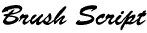 Brush Script Font